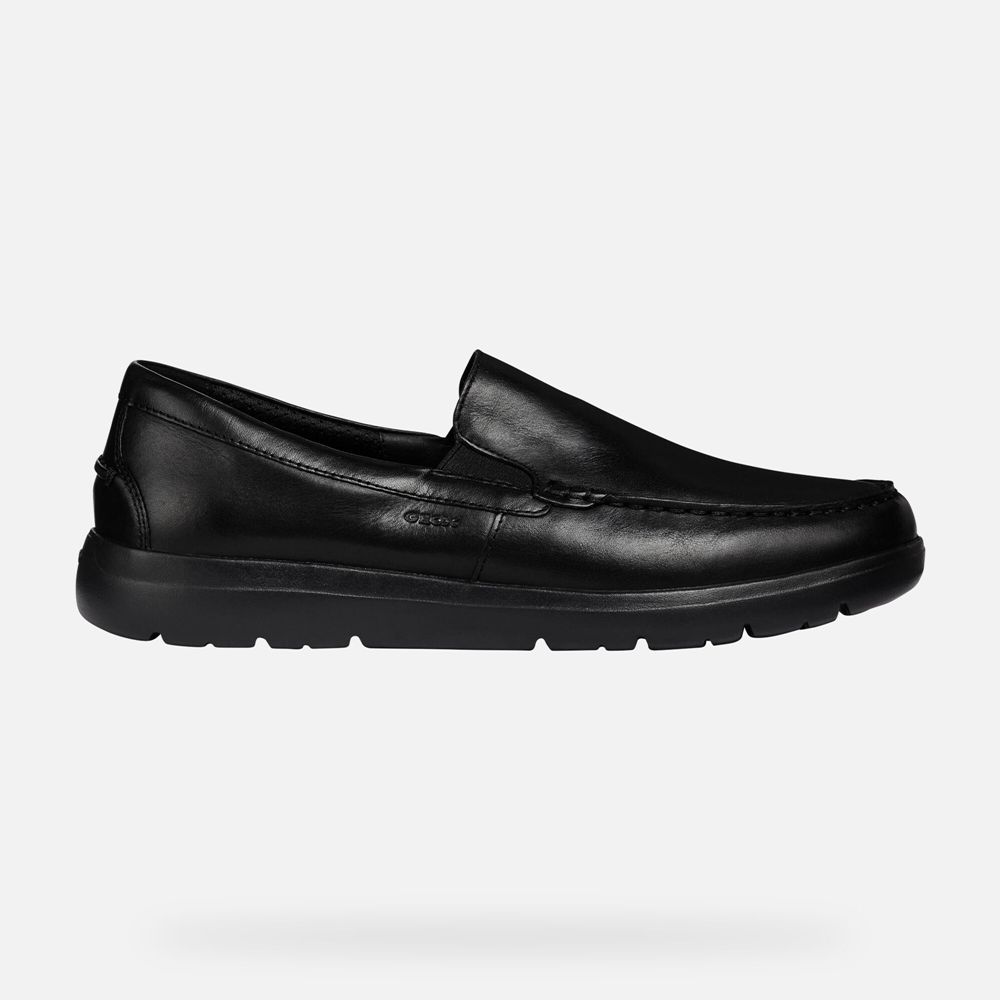 Mocassins Geox Homem Pretas - Leitan - JFQAG3159